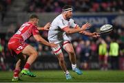 29 November 2019; Rob Herring of Ulster during the Guinness PRO14 Round 7 match between Ulster and Scarlets at the Kingspan Stadium in Belfast. Photo by Ramsey Cardy/Sportsfile