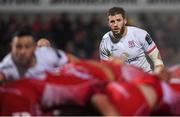 29 November 2019; Stuart McCloskey of Ulster during the Guinness PRO14 Round 7 match between Ulster and Scarlets at the Kingspan Stadium in Belfast. Photo by Ramsey Cardy/Sportsfile