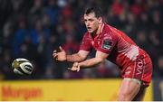 29 November 2019; Ryan Elias of Scarlets during the Guinness PRO14 Round 7 match between Ulster and Scarlets at the Kingspan Stadium in Belfast. Photo by Ramsey Cardy/Sportsfile