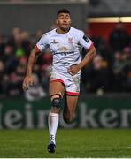29 November 2019; Robert Baloucoune of Ulster during the Guinness PRO14 Round 7 match between Ulster and Scarlets at the Kingspan Stadium in Belfast. Photo by Ramsey Cardy/Sportsfile