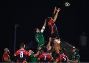 30 November 2019; Elrigh Louw of Southern Kings contests a line-out with Quinn Roux of Connacht during the Guinness PRO14 Round 7 match between Connacht and Isuzu Southern Kings at The Sportsground in Galway. Photo by Eóin Noonan/Sportsfile