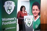 30 November 2019; Frances Smith, Chairperson of the FAI's Women's Football Committee, during the Women in Football - Emerging Leaders Programme at the FAI Headquarters in Abbotstown, Dublin. Photo by Stephen McCarthy/Sportsfile