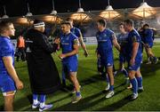 30 November 2019; Leinster players, including Adam Byrne and Cian Kelleher celebrate their victory in the Guinness PRO14 Round 7 match between Glasgow Warriors and Leinster at Scotstoun Stadium in Glasgow, Scotland. Photo by Ramsey Cardy/Sportsfile