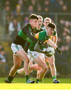 1 December 2019; Seán O'Connor of Clonmel Commercials in action against Brian Murphy of Nemo Rangers during the AIB Munster GAA Football Senior Club Championship Final match between Nemo Rangers and Clonmel Commercials at Fraher Field in Dungarvan, Waterford. Photo by Eóin Noonan/Sportsfile