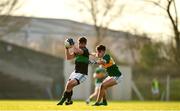 1 December 2019; Barry o'Driscoll of Nemo Rangers is tackled by Conal Kennedy of Clonmel Commercials during the AIB Munster GAA Football Senior Club Championship Final match between Nemo Rangers and Clonmel Commercials at Fraher Field in Dungarvan, Waterford. Photo by Eóin Noonan/Sportsfile