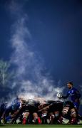 30 November 2019; Leinster scrumhalf Jamison Gibson-Park feeds the ball into the scrum during the Guinness PRO14 Round 7 match between Glasgow Warriors and Leinster at Scotstoun Stadium in Glasgow, Scotland. Photo by Ramsey Cardy/Sportsfile