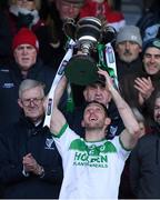 1 December 2019; Ballyhale Shamrocks captain Michael Fennelly lifts the cup after the AIB Leinster GAA Hurling Senior Club Championship Final match between Ballyhale Shamrocks and St Mullin's at MW Hire O'Moore Park in Portlaoise, Co Laois. Photo by Piaras Ó Mídheach/Sportsfile