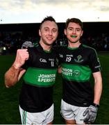 1 December 2019; Paul Kerrigan, left, and Ciaran Dalton of Nemo Rangers following the AIB Munster GAA Football Senior Club Championship Final match between Nemo Rangers and Clonmel Commercials at Fraher Field in Dungarvan, Waterford. Photo by Eóin Noonan/Sportsfile