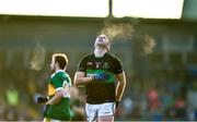 1 December 2019; Paul Kerrigan of Nemo Rangers reacts after missing a goal chance during the AIB Munster GAA Football Senior Club Championship Final match between Nemo Rangers and Clonmel Commercials at Fraher Field in Dungarvan, Waterford. Photo by Eóin Noonan/Sportsfile