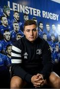 2 December 2019; Jordan Larmour poses for a portrait ahead of a Leinster Rugby press conference at Leinster Rugby Headquarters in UCD, Dublin. Photo by Ramsey Cardy/Sportsfile