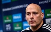 2 December 2019; Backs coach Felipe Contepomi during a Leinster Rugby press conference at Leinster Rugby Headquarters in UCD, Dublin. Photo by Ramsey Cardy/Sportsfile