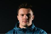 2 December 2019; Jacob Stockdale poses for a portrait following an Ulster Rugby press conference at Kingspan Stadium in Belfast. Photo by Oliver McVeigh/Sportsfile