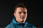 2 December 2019; Jacob Stockdale poses for a portrait following an Ulster Rugby press conference at Kingspan Stadium in Belfast. Photo by Oliver McVeigh/Sportsfile