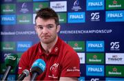 3 December 2019; Peter O'Mahony during a Munster Rugby Press Conference at University of Limerick in Limerick. Photo by Matt Browne/Sportsfile