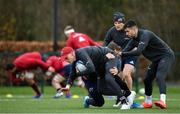 3 December 2019; Mike Haley, Chris Farrell, Andrew Conway and Conor Murray in action during a Munster Rugby squad training at University of Limerick in Limerick. Photo by Matt Browne/Sportsfile