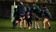 4 December 2019; Denis Buckley, centre, during a Connacht Rugby squad training at the Sportsground in Galway. Photo by David Fitzgerald/Sportsfile