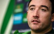 4 December 2019; Denis Buckley speaking during a Connacht Rugby press conference at the Sportsground in Galway. Photo by David Fitzgerald/Sportsfile