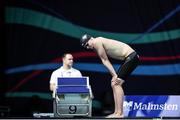4 December 2019; Cillian Melly of Ireland competing in the heats of the Men's 100m Butterfly during Day One of the European Short Course Swimming Championships 2019 at Tollcross International Swimming Centre in Glasgow, Scotland. Photo by Sportsfile