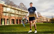 4 December 2019; Rory O’Connor of DCU Dóchas Éireann poses for a portrait with the Fitzgibbon Cup during the Electric Ireland Higher Education GAA Championships Launch and Draw at DCU, Dublin. Photo by Sam Barnes/Sportsfile