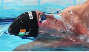 5 December 2019; Shane Ryan of Ireland competes in the heats of the Men's 100m Backstroke during Day Two of the European Short Course Swimming Championships 2019 at Tollcross International Swimming Centre in Glasgow, Scotland. Photo by Joseph Kleindl/Sportsfile