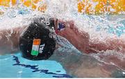 5 December 2019; Shane Ryan of Ireland competes in the heats of the Men's 100m Backstroke during Day Two of the European Short Course Swimming Championships 2019 at Tollcross International Swimming Centre in Glasgow, Scotland. Photo by Joseph Kleindl/Sportsfile