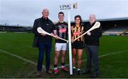 5 December 2019; In attendance at the official announcement of UPMC’s ten-year naming right partnership with Kilkenny GAA that sees the home of Kilkenny GAA renamed UPMC Nowlan Park, are, from left, Kilkenny Senior hurling manager Brian Cody, Kilkenny hurler Eoin Murphy, Kilkenny camogie player Katie Power and Nine times All-Ireland hurling medal winner for Kilkenny Noel Skehan. This announcement complements UPMC’s association with the GAA / GPA as official healthcare partner to Gaelic players, the established National Concussion Symposium and the UPMC Concussion Network, the first nationwide network established for concussion diagnosis and care. UPMC is the main sponsor of the Waterford IT Vikings GAA Club and headline sponsor of the 2020 UPMC Ashbourne Cup Weekend. Photo by Sam Barnes/Sportsfile
