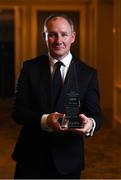 5 December 2019; Former Dublin football Manager Jim Gavin with his award after being named the Signify Sports Manager of the Year 2019 during the Signify Sports Manager of the Year Awards 2019 at The Intercontinental Hotel in Ballsbridge, Dublin. Photo by Harry Murphy/Sportsfile