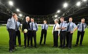 5 December 2019; Republic of Ireland Manager Mick McCarthy with members of An Garda Síochána at the launch of the 2019 Dublin South Central Garda Youth Awards, in association with Aviva. The awards celebrate outstanding young people aged between 13 and 21 years of age and recognise the good work being done by young people throughout the communities of Dublin South Central. See garda.ie for further details. Photo by Eóin Noonan/Sportsfile