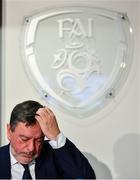 6 December 2019; FAI President Donal Conway during an FAI Press Conference at FAI HQ in Abbotstown, Dublin. Photo by David Fitzgerald/Sportsfile