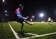6 December 2019; A general view of a corner kick during the Late Nite League Finals at Irishtown Stadium in Dublin. Photo by Harry Murphy/Sportsfile