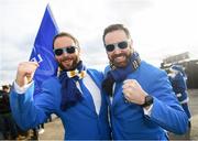 7 December 2019; Leinster supporters Jimmy Barnes, left, and Alex Brennan before the Heineken Champions Cup Pool 1 Round 3 match between Northampton Saints and Leinster at Franklins Gardens in Northampton, England. Photo by Ramsey Cardy/Sportsfile