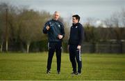 7 December 2019; Galway manager Shane O'Neill, left, with selector David Forde prior to the Inter-county challenge match between Galway and Clare at Ballinderreen GAA Club in Muggaunagh, Co. Galway. Photo by David Fitzgerald/Sportsfile