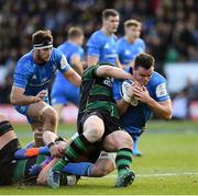 7 December 2019; James Ryan of Leinster is tackled by Ehren Painter of Northampton Saints during the Heineken Champions Cup Pool 1 Round 3 match between Northampton Saints and Leinster at Franklins Gardens in Northampton, England. Photo by Ramsey Cardy/Sportsfile