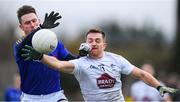 7 December 2019; Michael Quinn of Longford in action against Niall Kelly of Kildare during the 2020 O'Byrne Cup Round 1 match between Kildare and Longford at St Conleth's Park in Newbridge, Kildare. Photo by Piaras Ó Mídheach/Sportsfile
