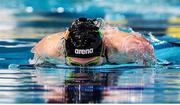 7 December 2019; Kate Amelia of Ireland competes in the heats of the Women's 200m Individual Medley during day four of the European Short Course Swimming Championships 2019 at Tollcross International Swimming Centre in Glasgow, Scotland. Photo by Joseph Kleindl/Sportsfile