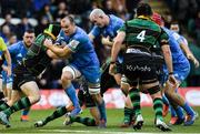 7 December 2019; Rhys Ruddock of Leinster is tackled by Ehren Painter of Northampton Saints during the Heineken Champions Cup Pool 1 Round 3 match between Northampton Saints and Leinster at Franklins Gardens in Northampton, England. Photo by Ramsey Cardy/Sportsfile