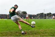 27 January 2019; Sean O'Shea of Kerry kicks a point from a sideline late in the Allianz Football League Division 1 Round 1 match between Kerry and Tyrone at Fitzgerald Stadium in Killarney, Kerry. Photo by Stephen McCarthy/Sportsfile