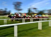 2 February 2019; A general view of the field at the start of the Ladbrokes Hurdle during Day One of the Dublin Racing Festival at Leopardstown Racecourse in Dublin. Photo by Seb Daly/Sportsfile