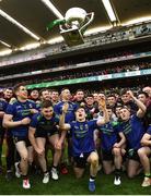 31 March 2019; The Mayo team celebrate with the cup following the Allianz Football League Division 1 Final match between Kerry and Mayo at Croke Park in Dublin. Photo by Stephen McCarthy/Sportsfile