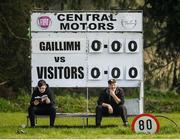 6 April 2019; Mohill GAA Club volunteers await the start of the Lidl All Ireland Post Primary School Junior A Final match between Coláiste Bhaile Chláir, Claregalway, Galway, and St Catherine’s, Armagh, at Philly McGuinness Memorial Park in Mohill in Co Leitrim. Photo by Stephen McCarthy/Sportsfile