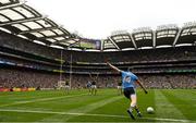 1 September 2019; Dean Rock of Dublin kicks a last minute free during the GAA Football All-Ireland Senior Championship Final match between Dublin and Kerry at Croke Park in Dublin. Photo by Ramsey Cardy/Sportsfile