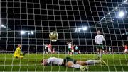 15 October 2019; Shane Duffy of Republic of Ireland reacts after conceding his side's second goal, an own goal, during the UEFA EURO2020 Qualifier match between Switzerland and Republic of Ireland at Stade de Genève in Geneva, Switzerland. Photo by Stephen McCarthy/Sportsfile