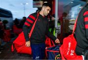 7 December 2019; Conor Murray of Munster arrives prior to the Heineken Champions Cup Pool 4 Round 3 match between Munster and Saracens at Thomond Park in Limerick. Photo by Brendan Moran/Sportsfile