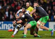 7 December 2019; Marcell Coetzee of Ulster is tackled by James Lang of Harlequins during the Heineken Champions Cup Pool 3 Round 3 match between Ulster and Harlequins at Kingspan Stadium in Belfast. Photo by Oliver McVeigh/Sportsfile