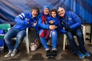 7 December 2019; Leinster supporters Barry, Elaine, Ella and Gerry McHugh during the Heineken Champions Cup Pool 1 Round 3 match between Northampton Saints and Leinster at Franklins Gardens in Northampton, England. Photo by Ramsey Cardy/Sportsfile