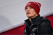7 December 2019; Injured Munster player Tyler Bleyendaal looks on ahead of the Heineken Champions Cup Pool 4 Round 3 match between Munster and Saracens at Thomond Park in Limerick. Photo by Brendan Moran/Sportsfile