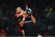 7 December 2019; Andrew Conway of Munster in action against Alex Lewington of Saracens during the Heineken Champions Cup Pool 4 Round 3 match between Munster and Saracens at Thomond Park in Limerick. Photo by Diarmuid Greene/Sportsfile