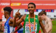 8 December 2019; Efrem Gidey of Ireland after winning a bronze medal in the Men's U20 event during the European Cross Country Championships 2019 at Bela Vista Park in Lisbon, Portugal. Photo by Sam Barnes/Sportsfile