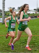 8 December 2019; Aoife O'Cuill, right, and Sarah Kelly of Ireland competing in the Women's U20 event competing during the European Cross Country Championships 2019 at Bela Vista Park in Lisbon, Portugal. Photo by Sam Barnes/Sportsfile