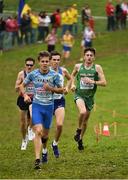8 December 2019; Peter Lynch of Ireland, right, competing in the U23 Men's event during the European Cross Country Championships 2019 at Bela Vista Park in Lisbon, Portugal. Photo by Sam Barnes/Sportsfile
